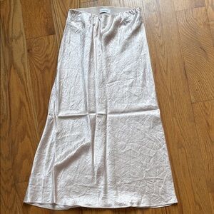 Aritzia Soft Cream Midi Skirt